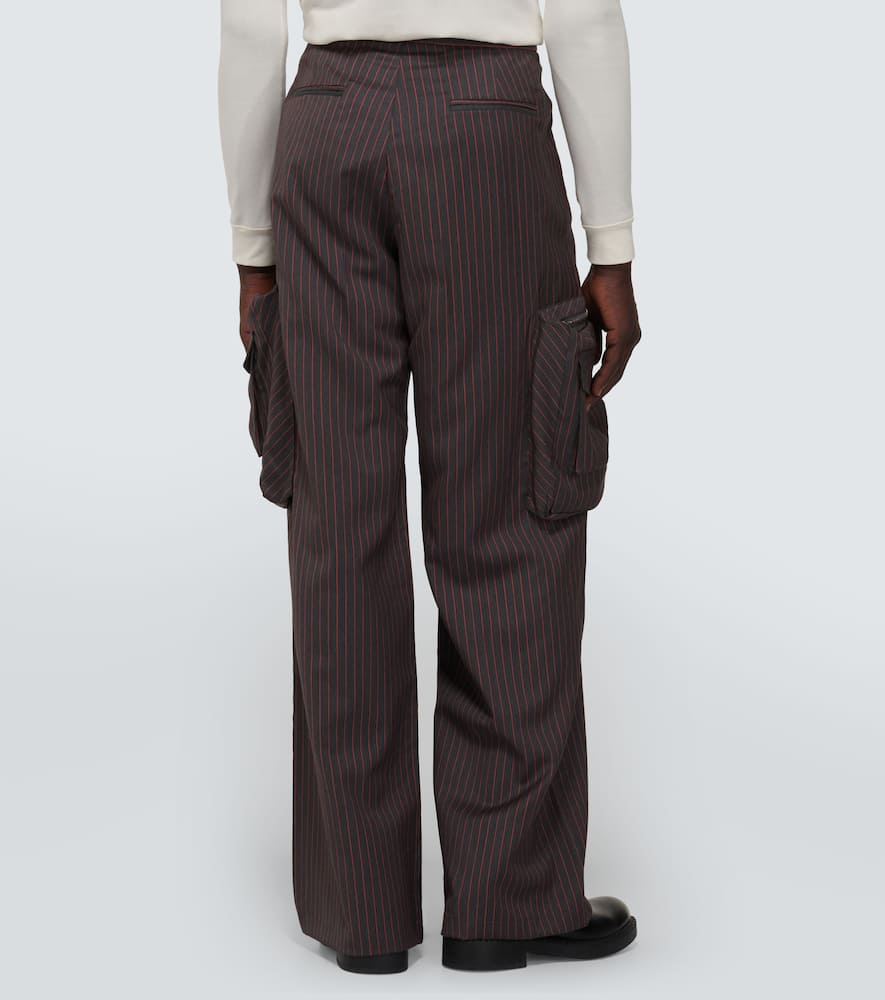 Shop Winnie New York Gabriel Wool-blend Cargo Pants In Grey