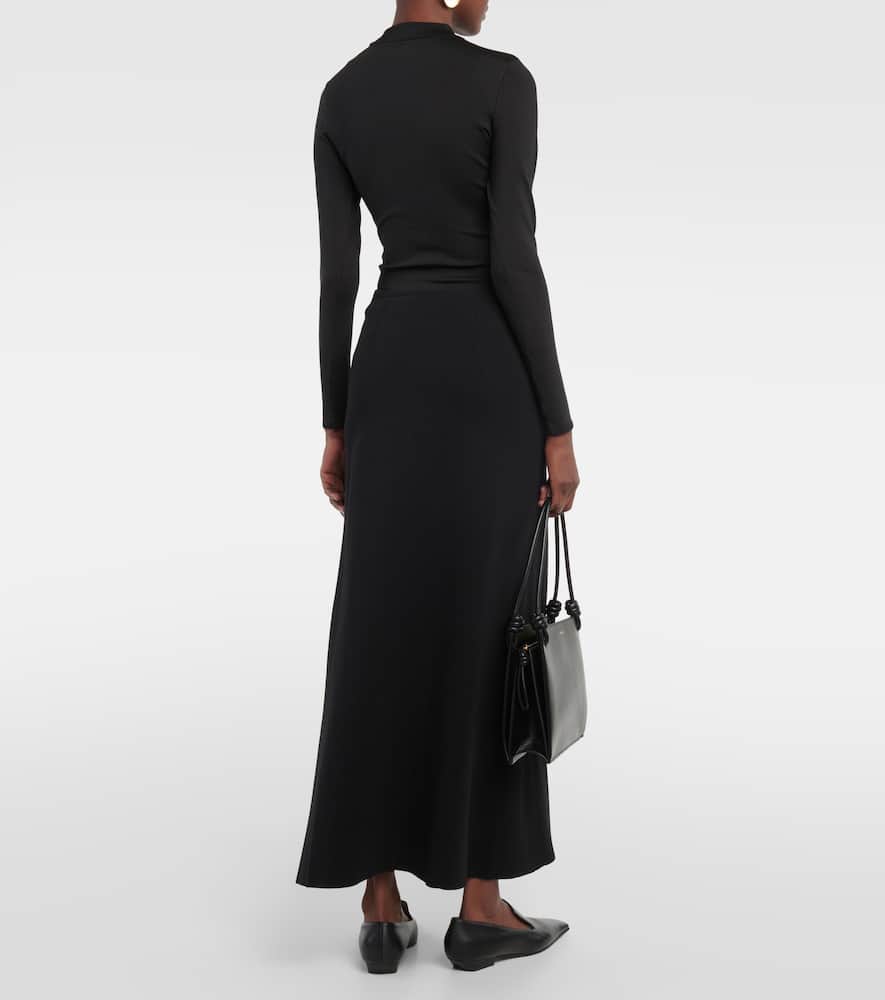 FFORME ISABELLA WOOL AND COTTON MAXI SKIRT