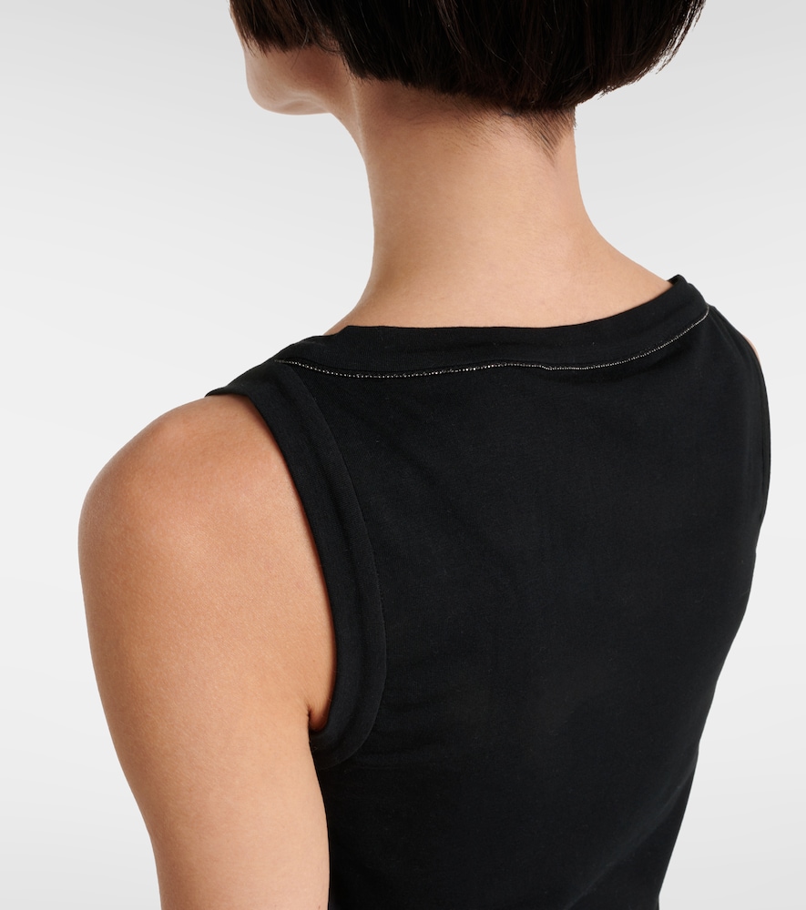  Brunello Cucinelli Brunello Cucinelli Cotton-blend Tank Top 