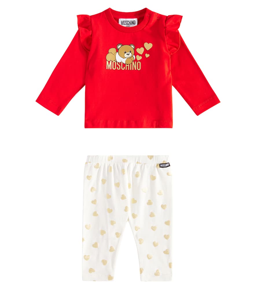 Moschino Kids Baby jersey top and pants set