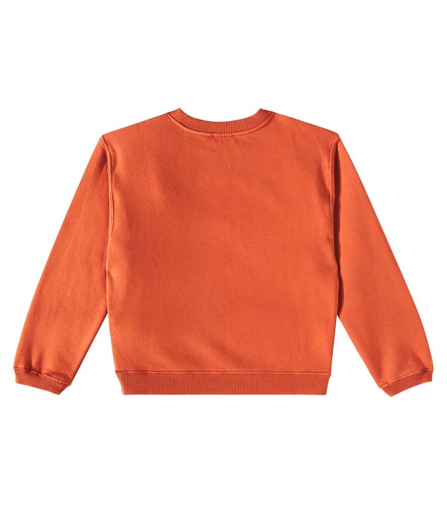 Bonpoint Tonino Embroidered Cotton Sweatshirt In Red