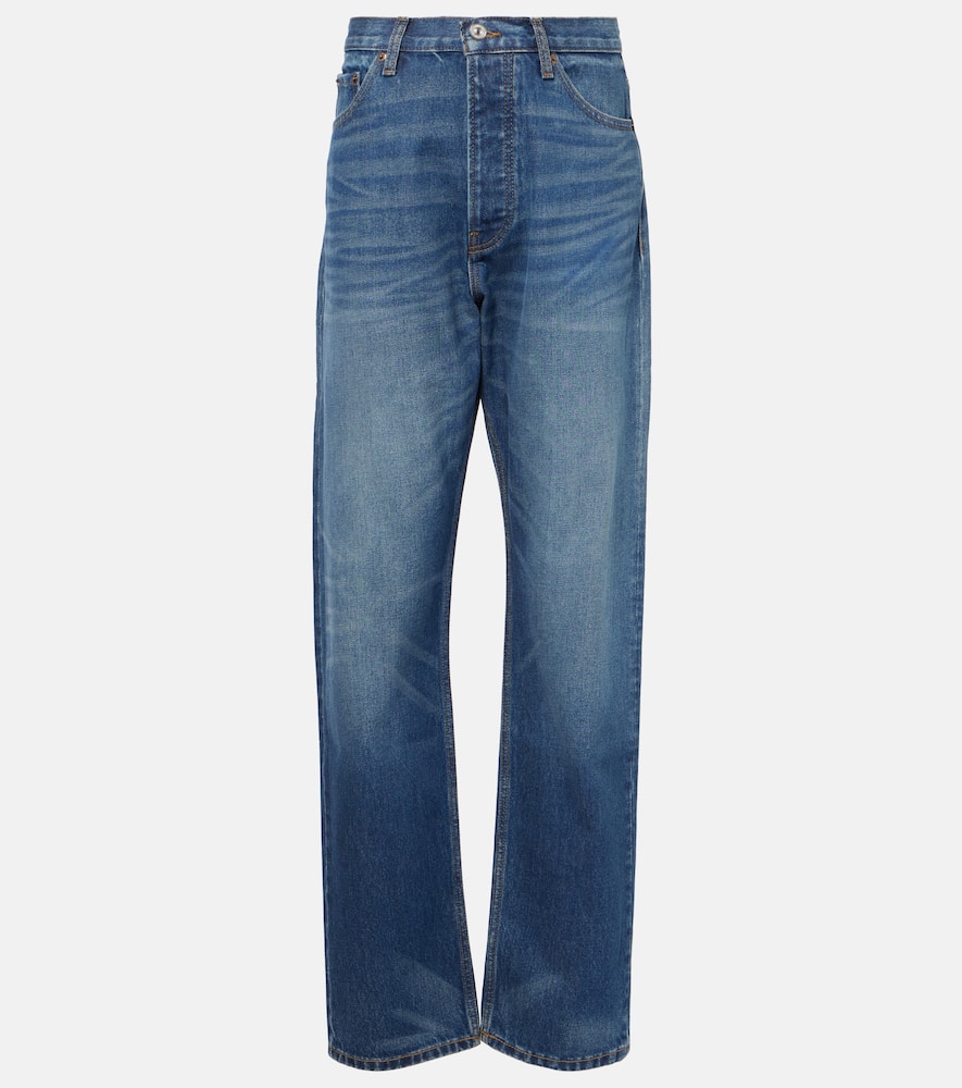 Faded straight jeans