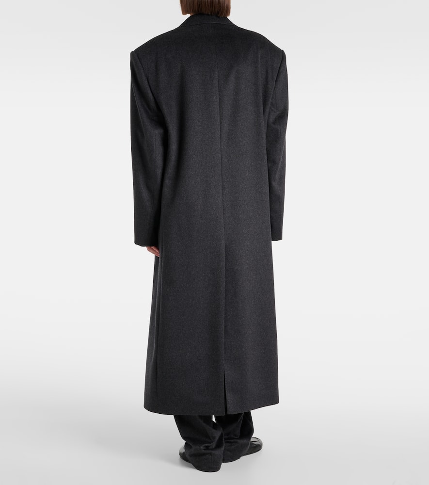The Row Harisi Cashmere Coat In Grey