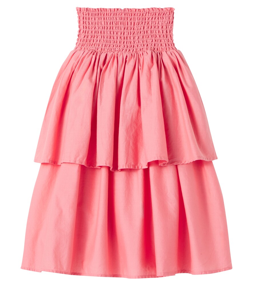  Molo Molo Brenna Shirred Tiered Cotton Skirt 