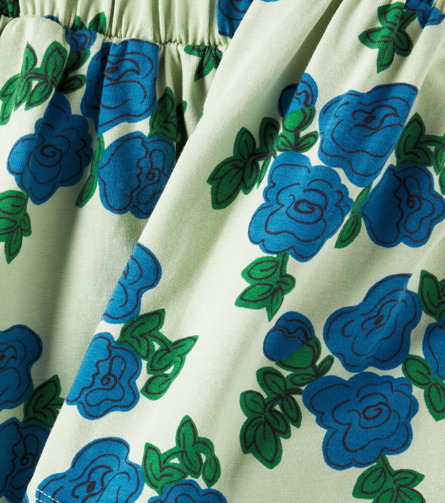  Mini Rodini Mini Rodini Floral Cotton-blend Skirt 