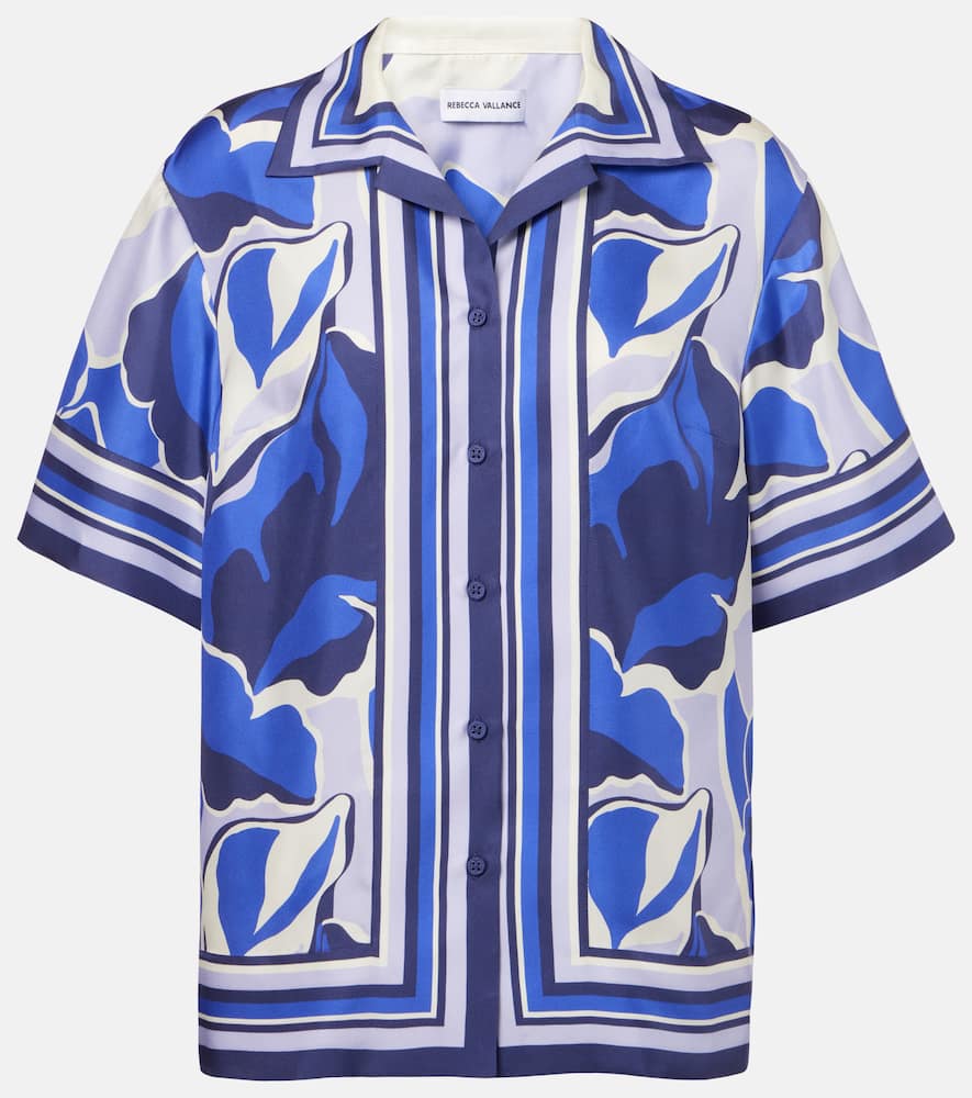 Paros printed silk shirt
