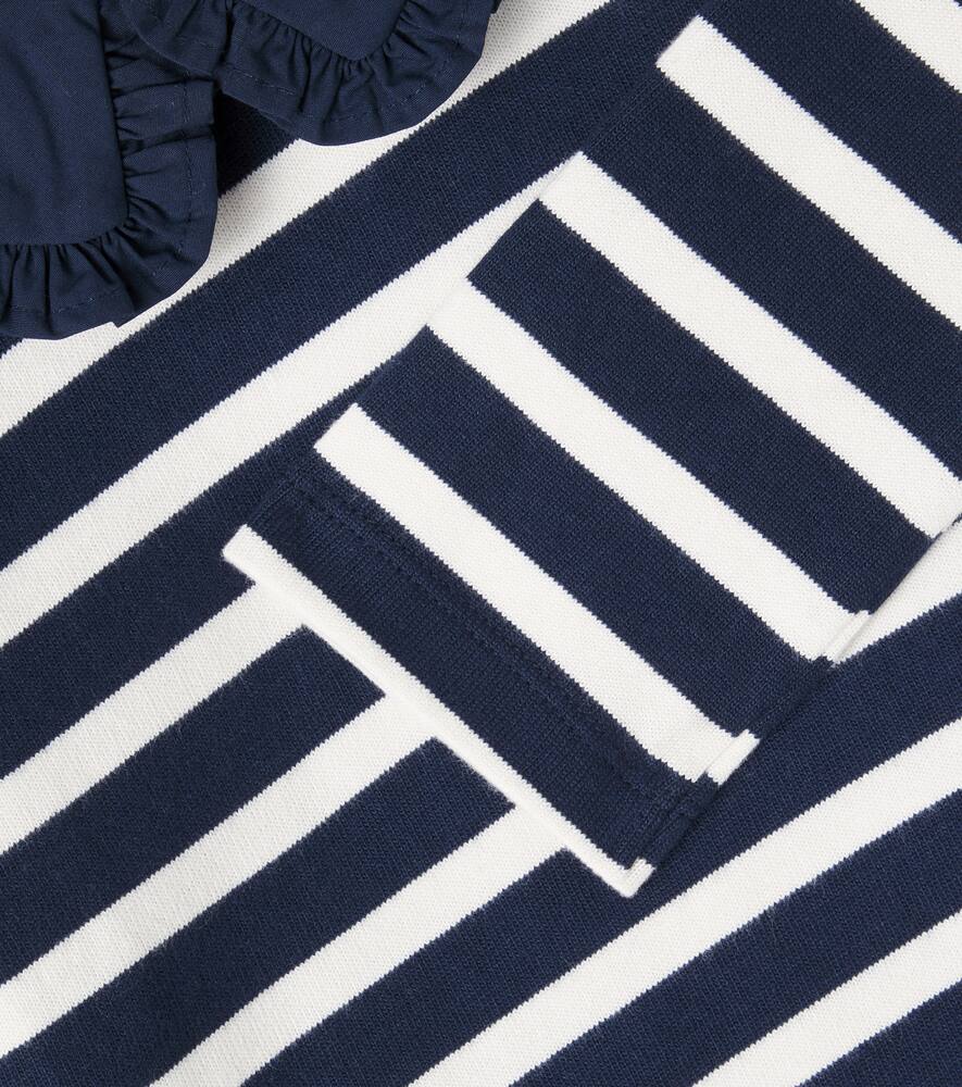 Molo Rama Striped Cotton T-shirt In Blue