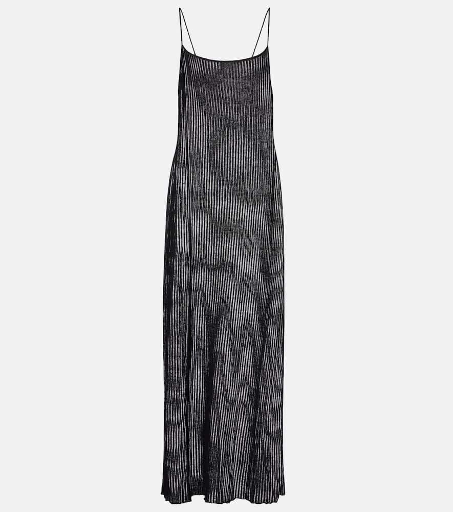 Sienna semi-sheer linen maxi dress
