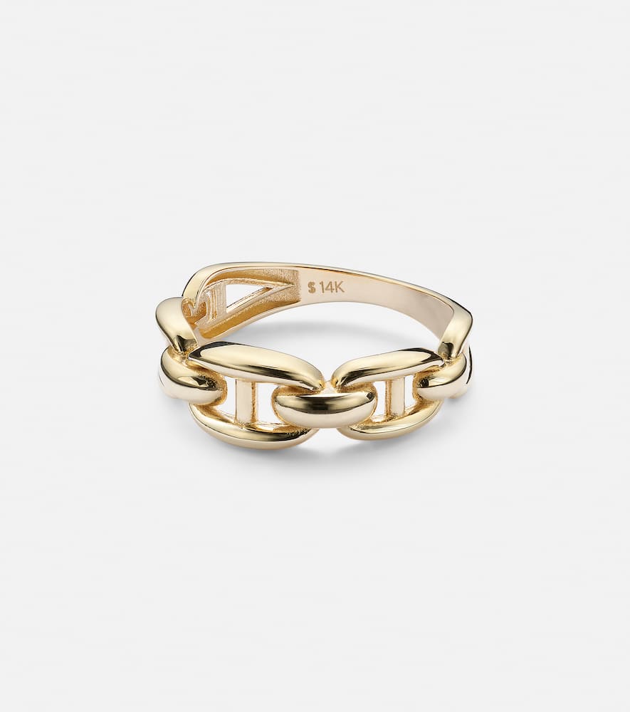 Puffed Maritime 14kt gold ring
