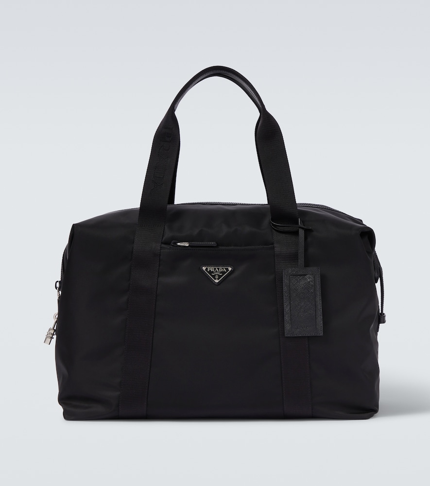 Prada Re-Nylon leather-trimmed duffel bag