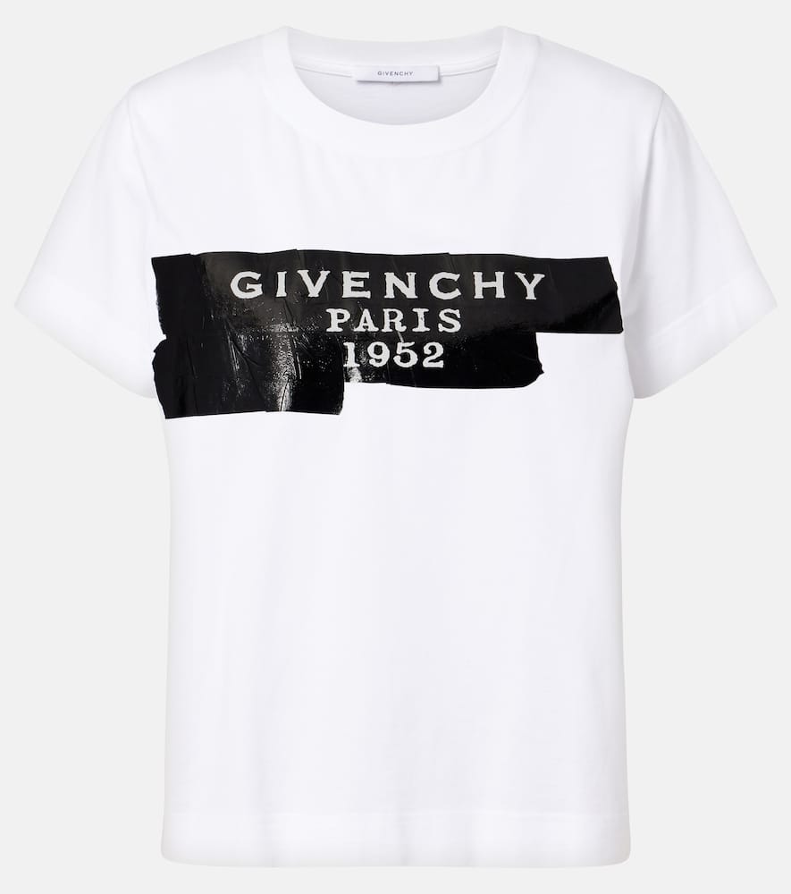 Givenchy White T-shirt With Lettering Logo On The Front In Cotton Woman In White