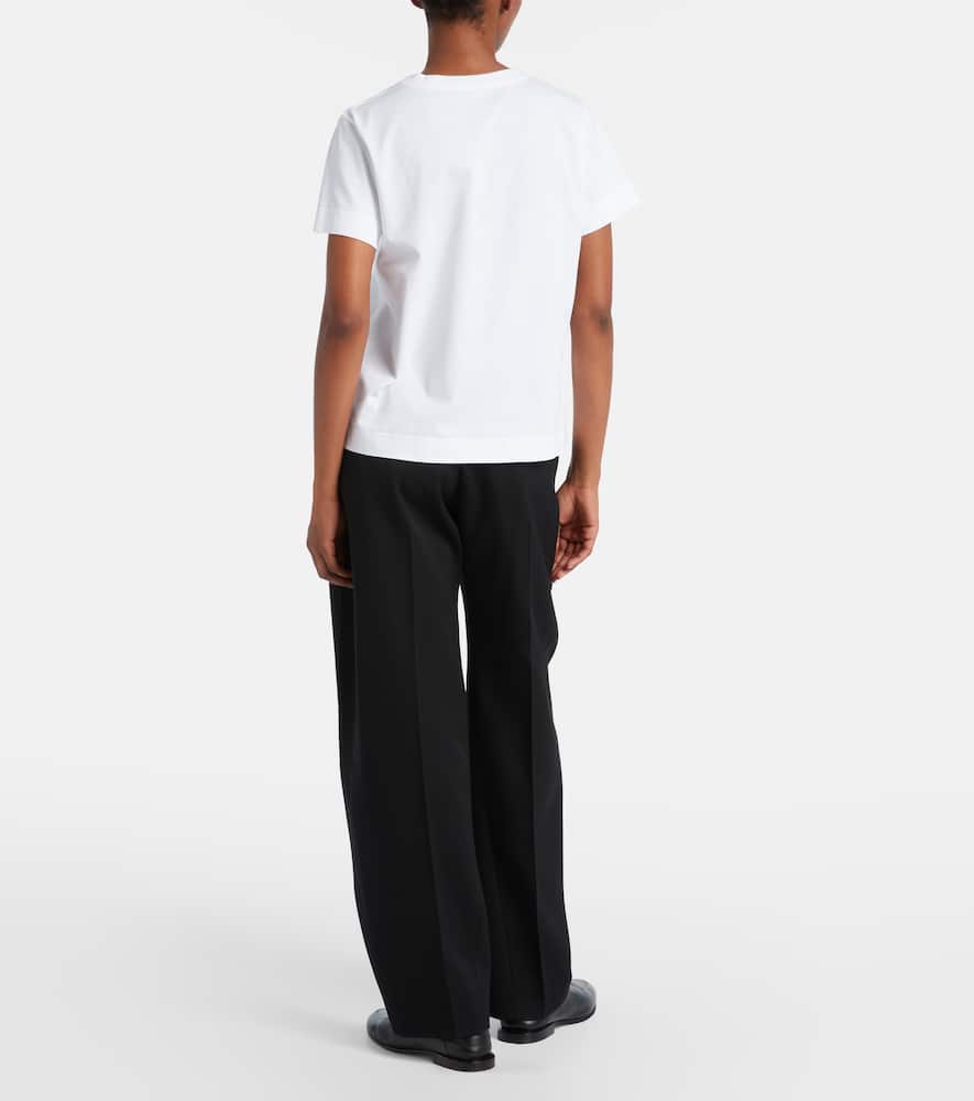Givenchy White T-shirt With Lettering Logo On The Front In Cotton Woman In White