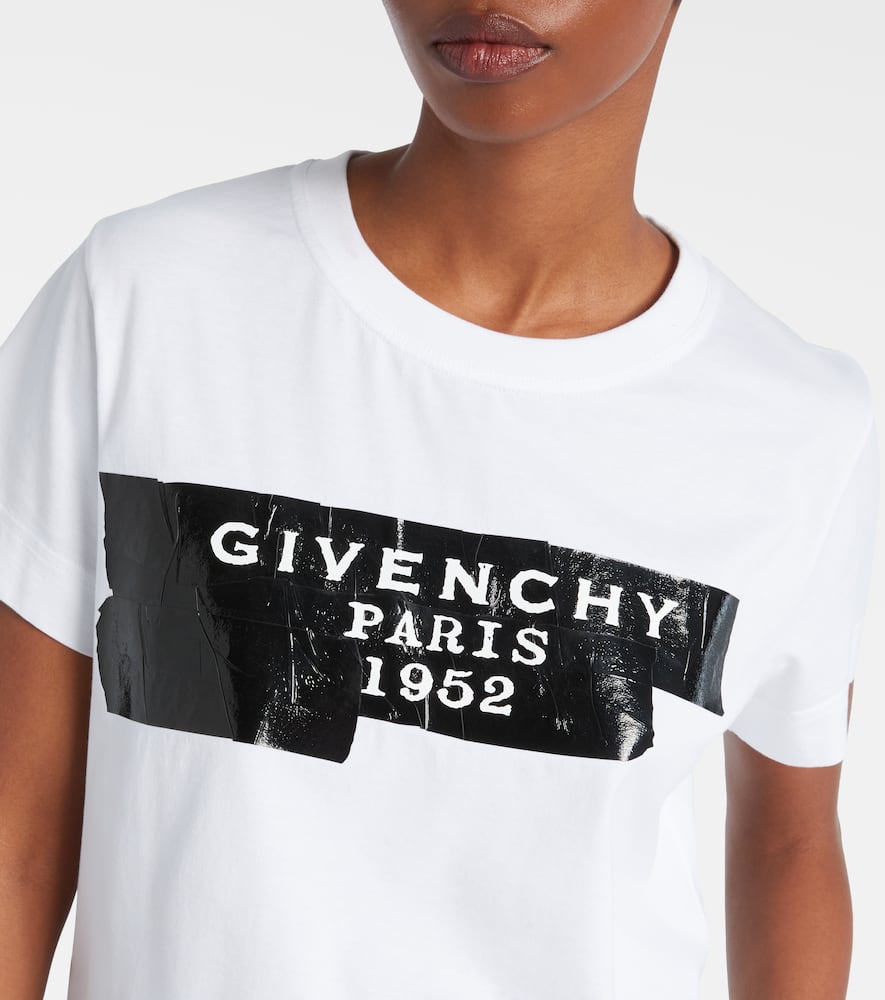 Givenchy White T-shirt With Lettering Logo On The Front In Cotton Woman In White