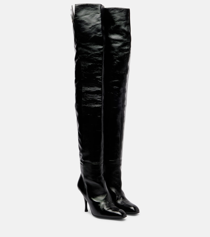 Khaite Colt 100 leather over-the-knee boots