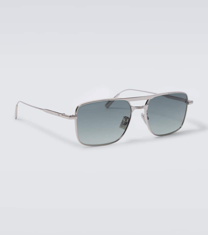 Dior Blacksuits17u D-frame Silver-tone Sunglasses In Gray