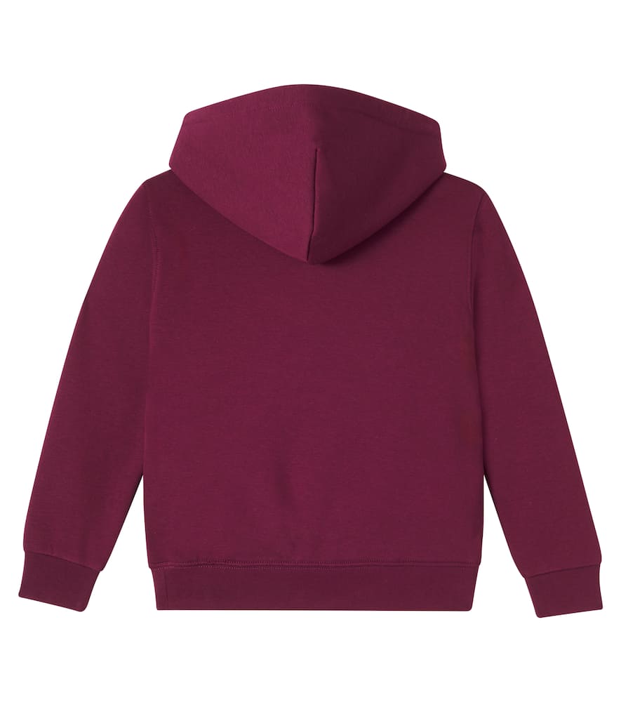 Polo Ralph Lauren Polo Bear Graphic Fleece Hoodie In Burgundy