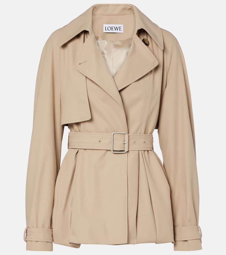 Loewe Balloon Cotton Jacket In Neutral