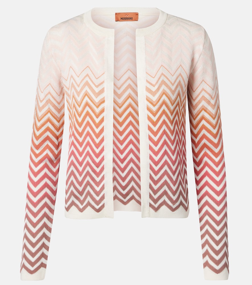 Missoni Zigzag Cotton-blend Cardigan In Multi