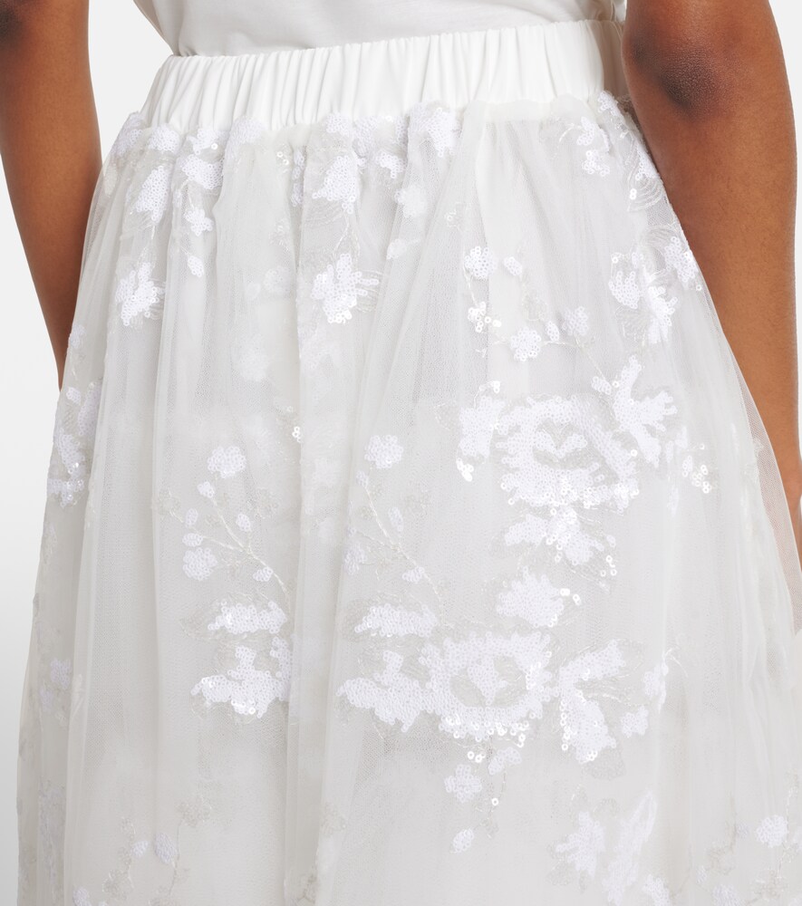 Sequined Tulle Midi
