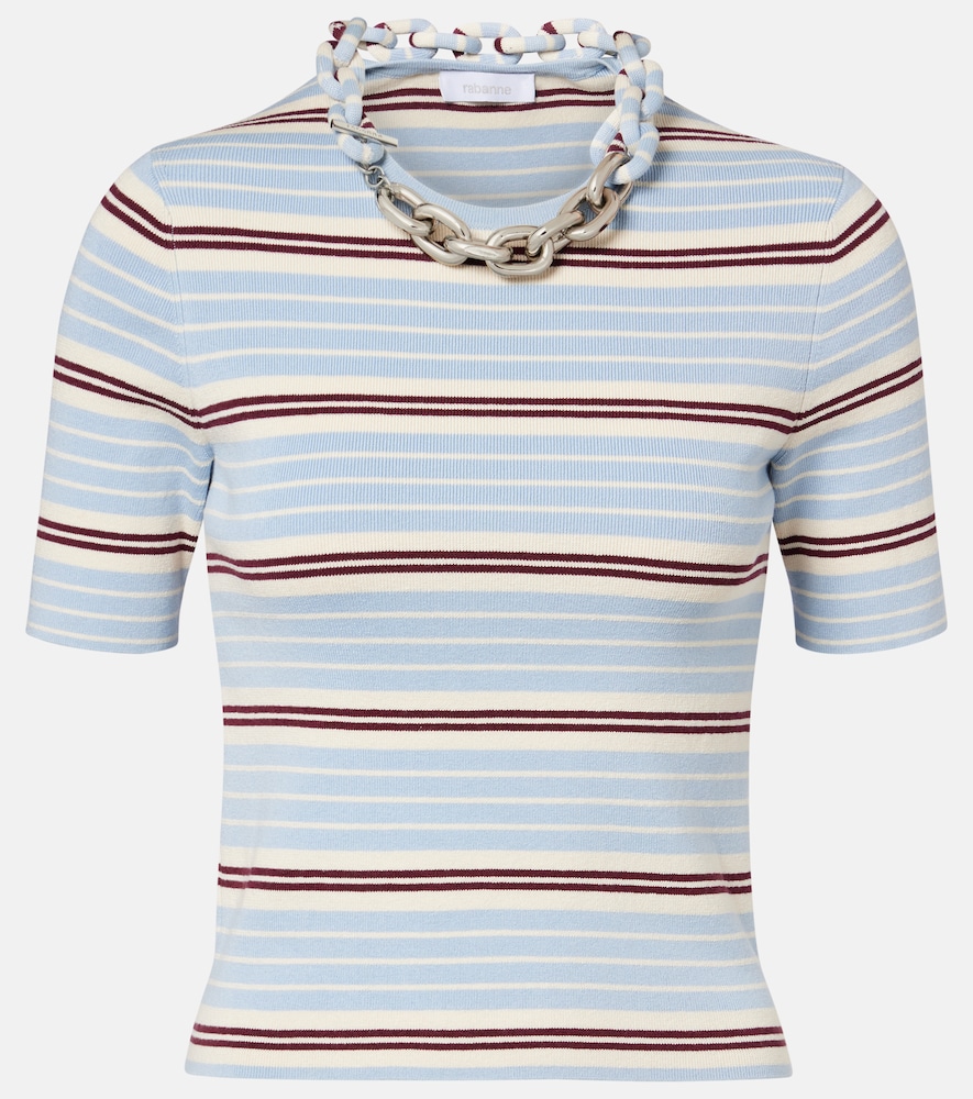 Rabanne Top en soie et coton mlangs 594 €