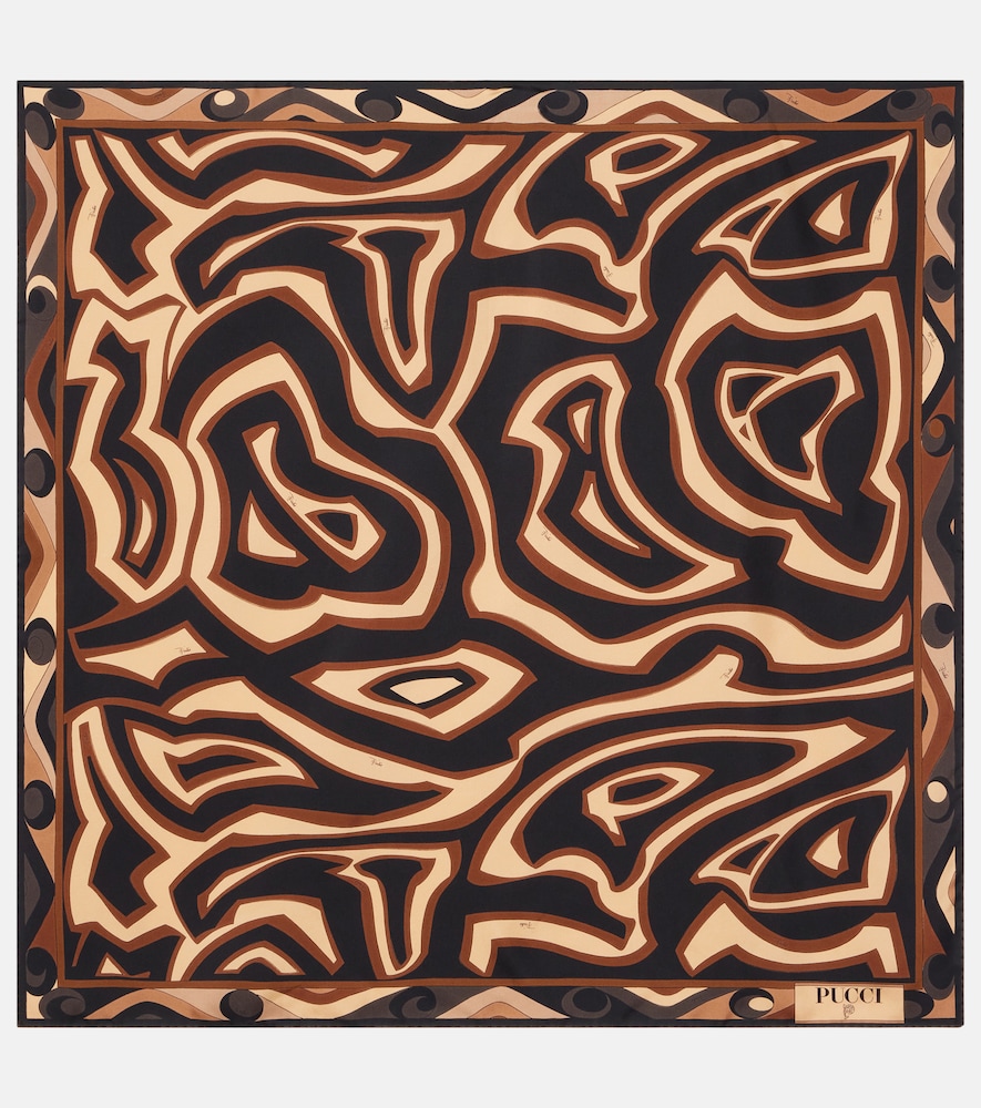 Pucci Labirinto silk twill scarf
