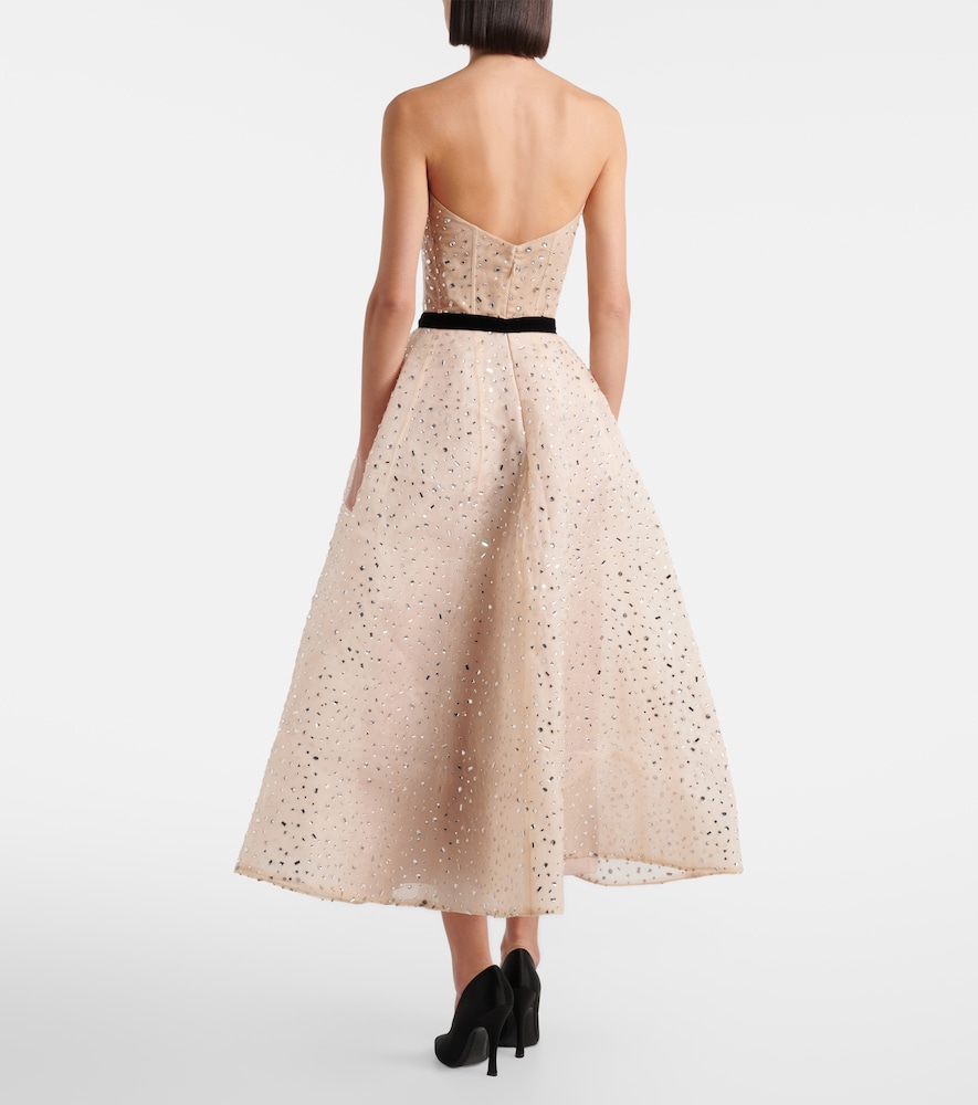  Monique Lhuillier Monique Lhuillier Cocktailkleid Mit Kristallen 