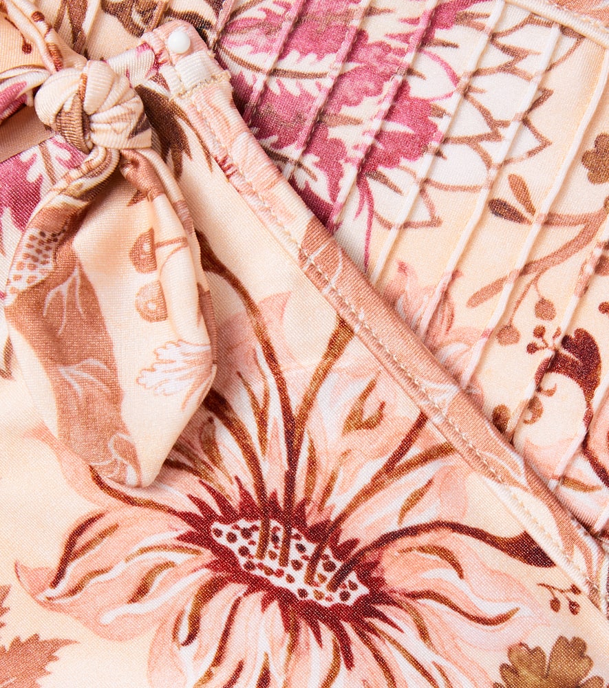 Zimmermann Floral Bikini In Multi