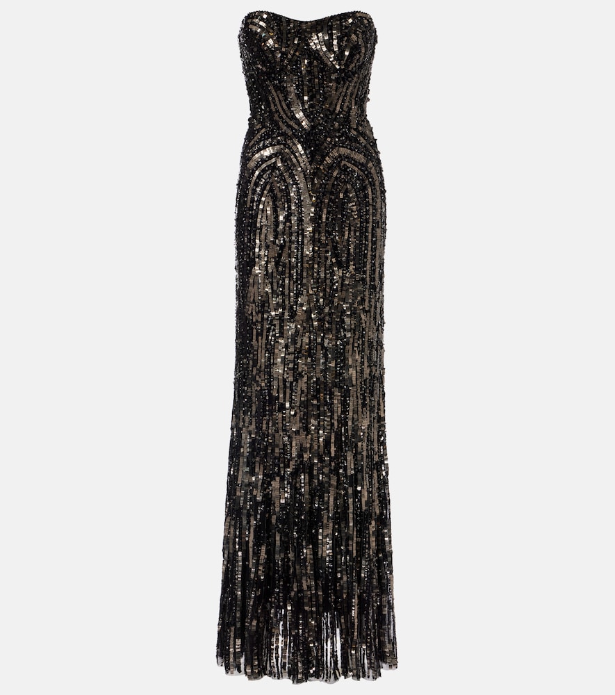 Jenny Packham Euphoria embellished bustier gown