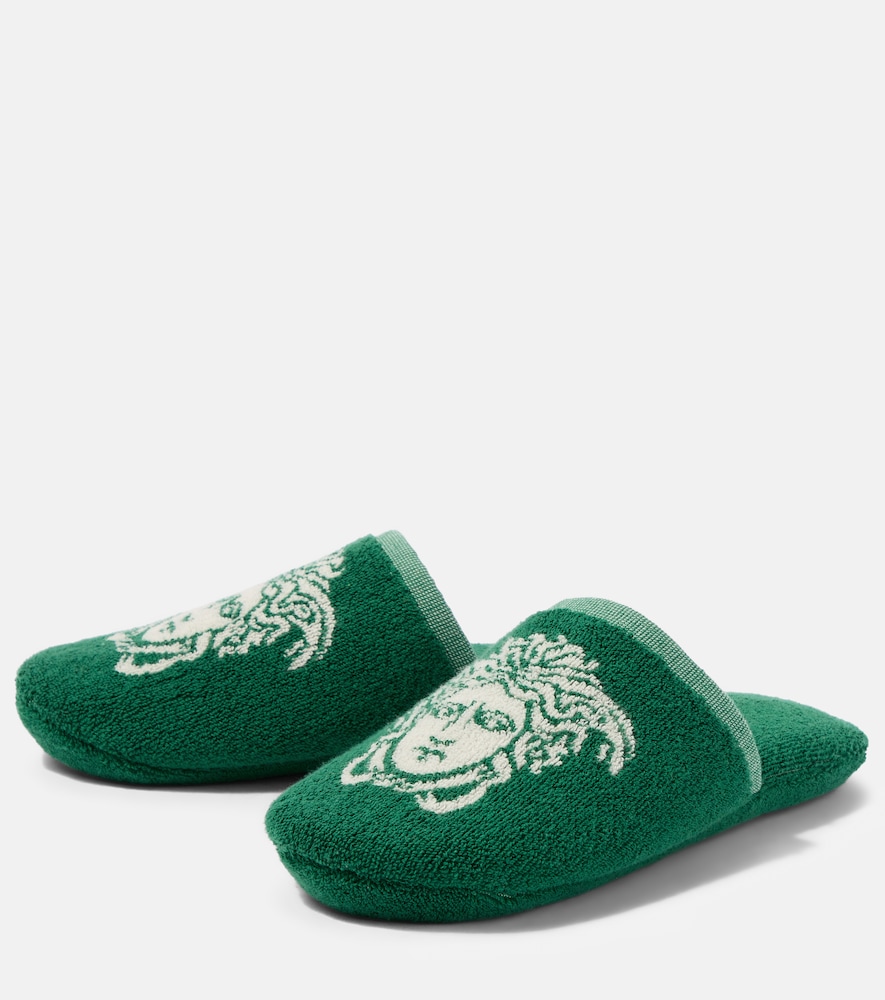  Versace Home Versace Home Slippers Medusa Aus Baumwollfrottee 