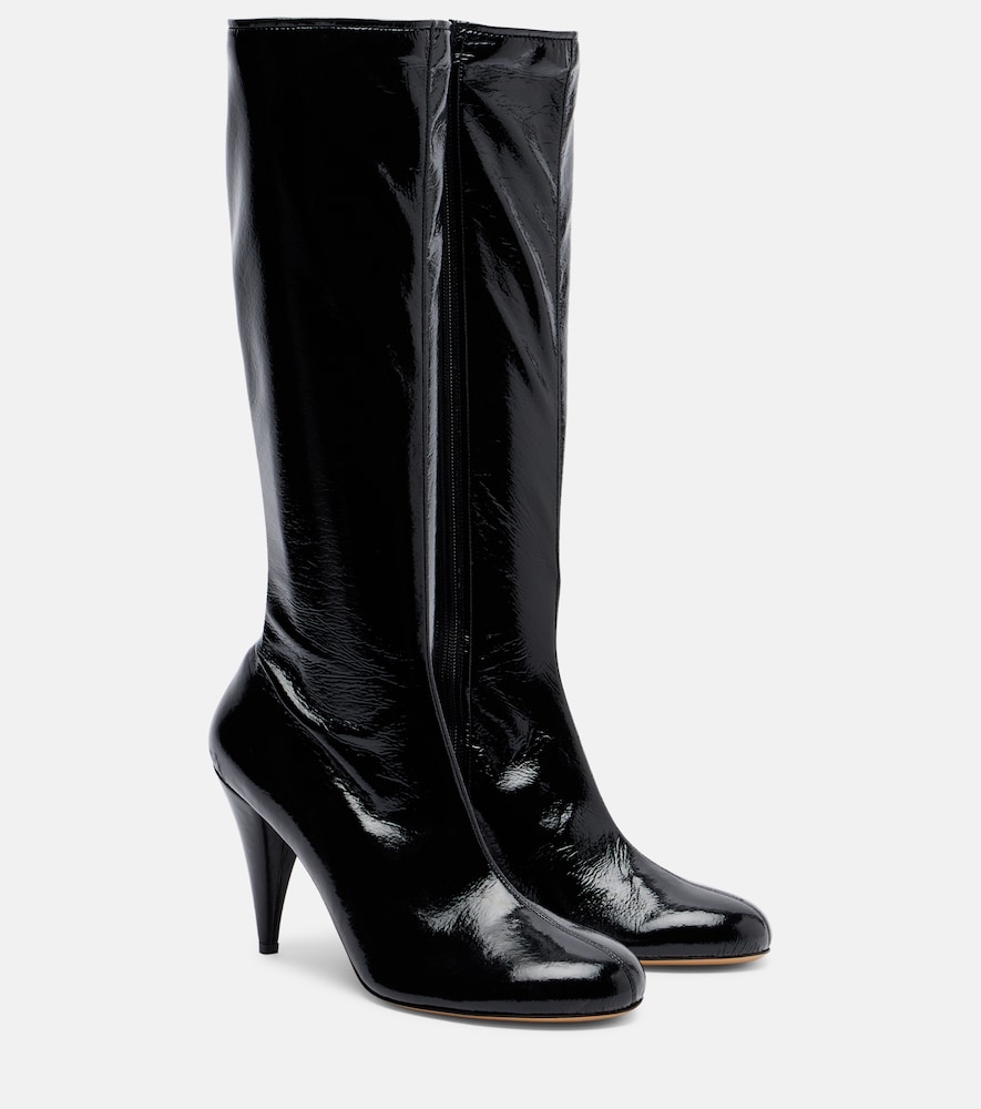 Le Monde Beryl Le Monde Béryl x Kim Sion Madison 95 patent leather knee-high boots