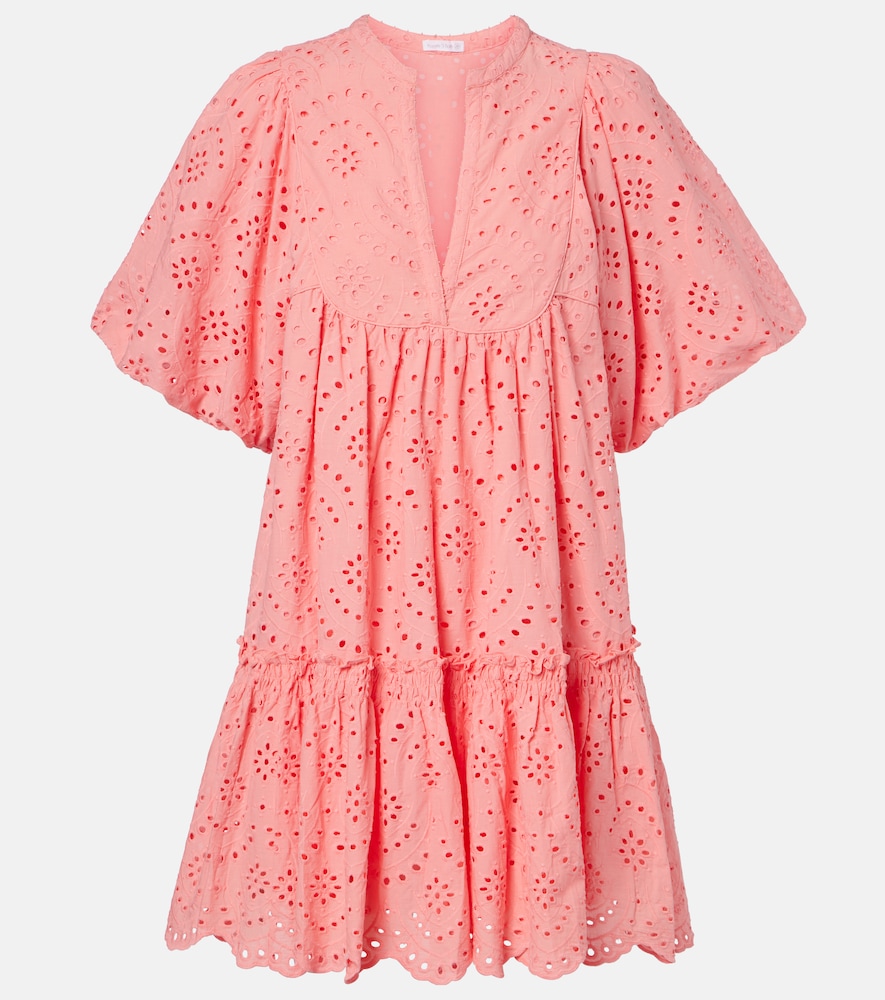 Poupette St Barth Cruz broderie anglaise cotton minidress