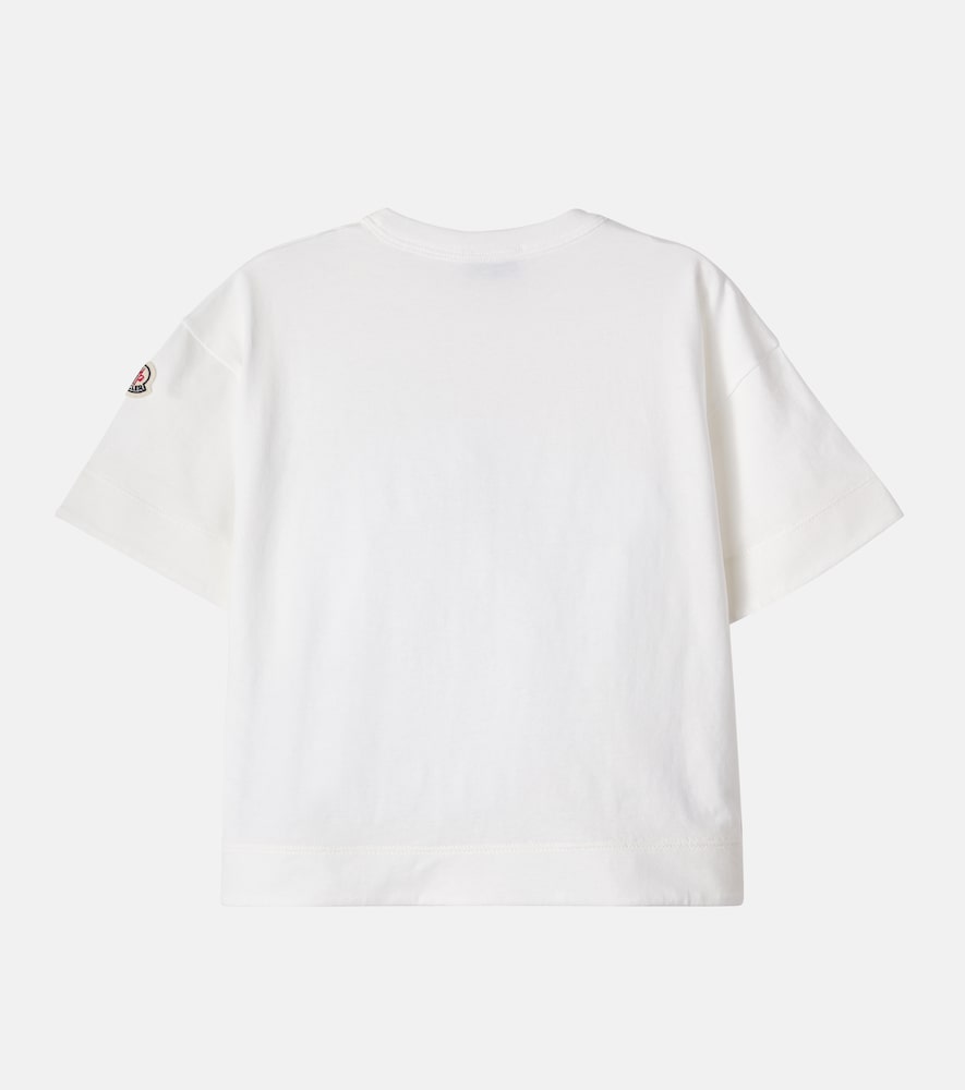  Moncler Enfant Moncler Enfant Besticktes T-shirt Aus Baumwoll-jersey 