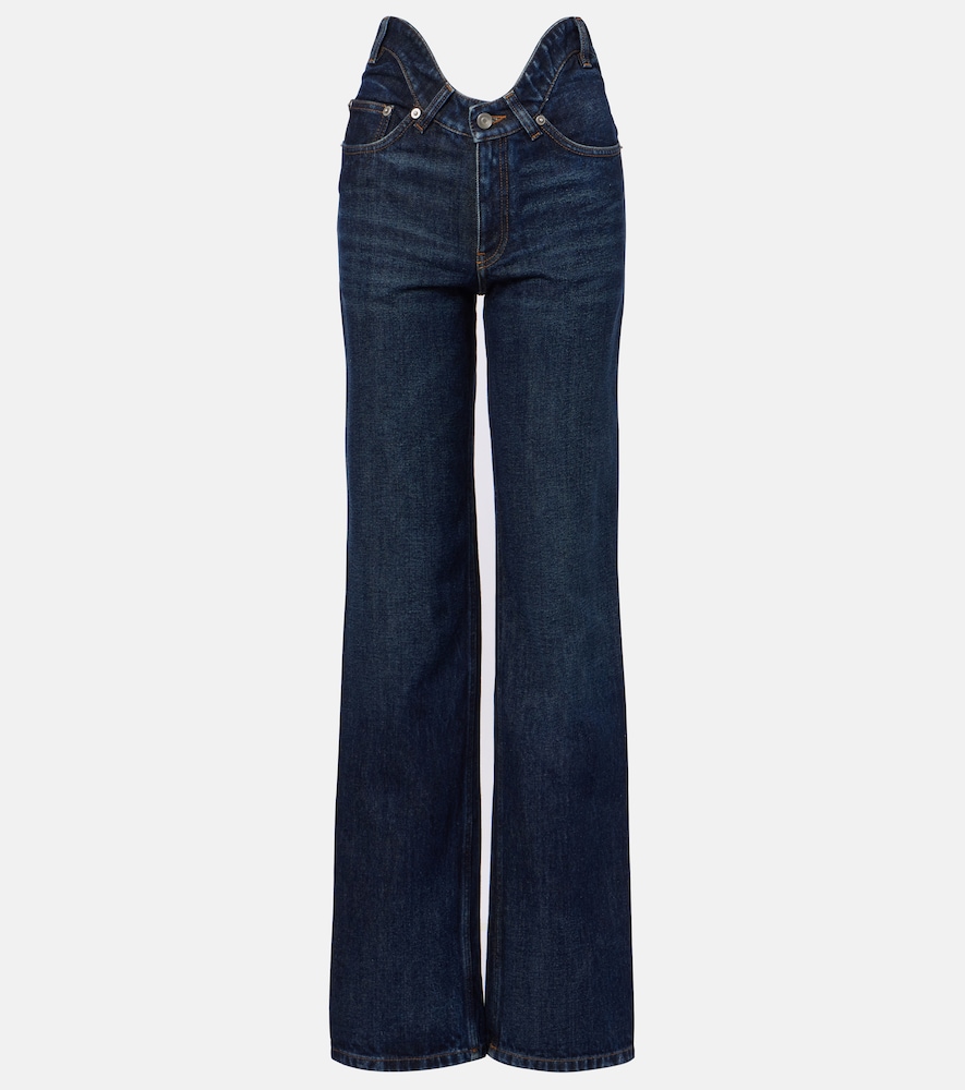 Jean Paul Gaultier Curved bootcut jeans