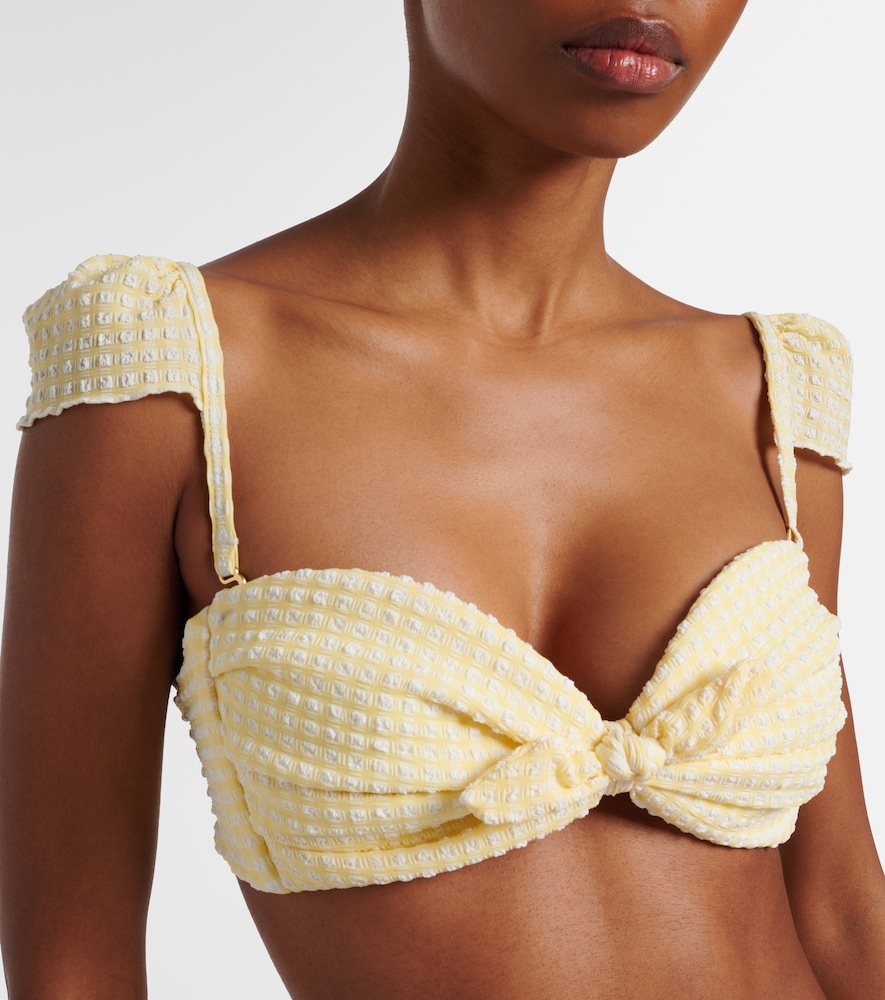  Montce Montce Cabana Gingham Bikini Top 