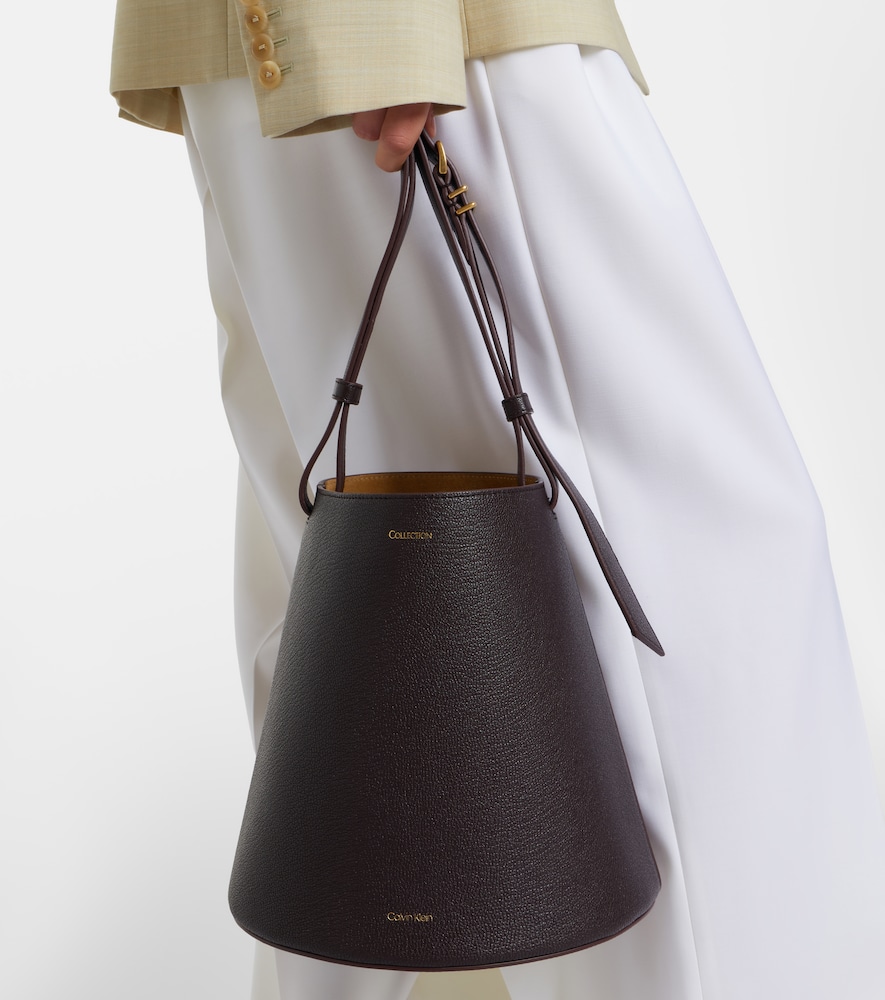 Calvin Klein Collection Orbita Small leather bucket bag