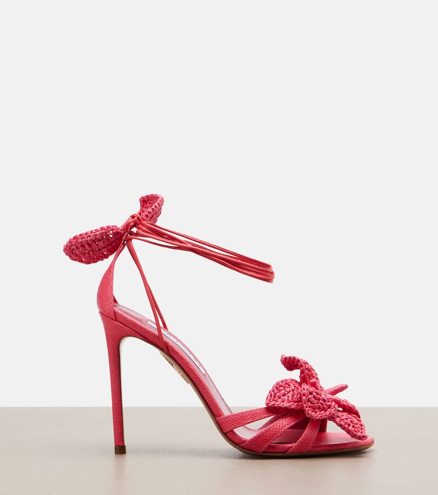  Aquazzura Aquazzura Calypso Raffia Sandals 