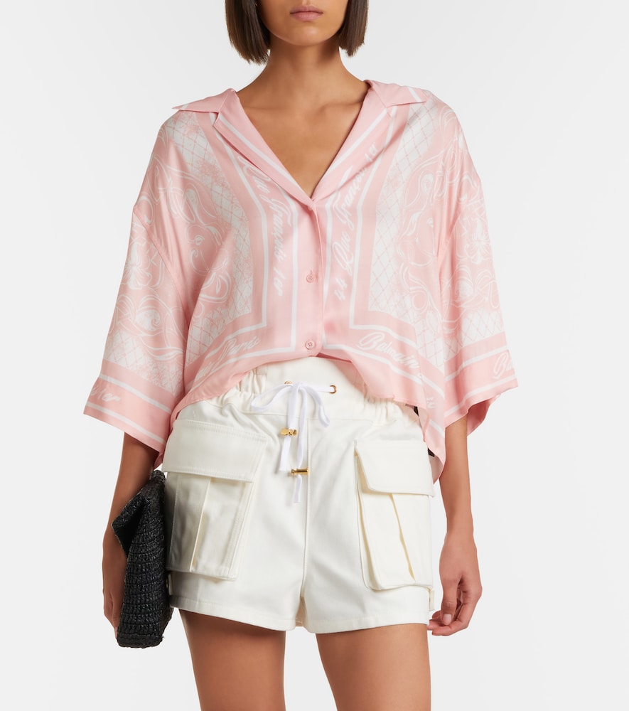  Balmain Balmain Printed Twill Pajama Shirt 