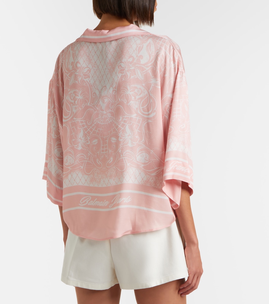  Balmain Balmain Printed Twill Pajama Shirt 
