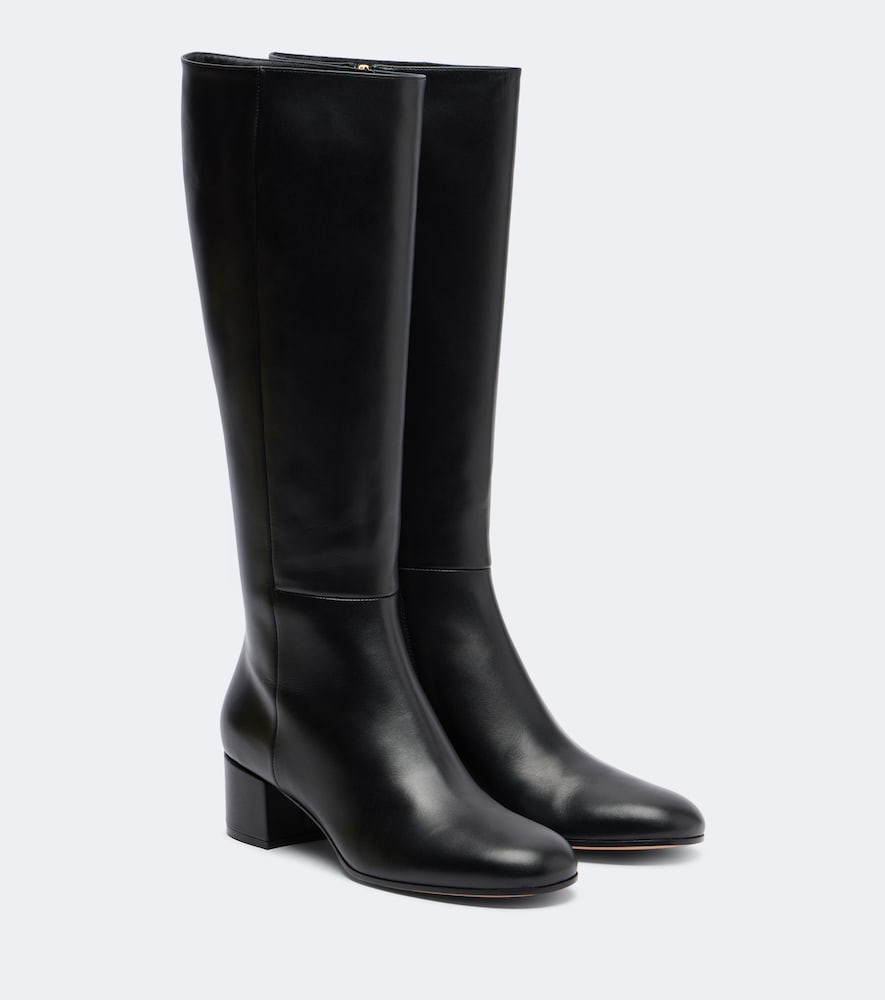 Kniehohe Stiefel Joelle aus Leder
