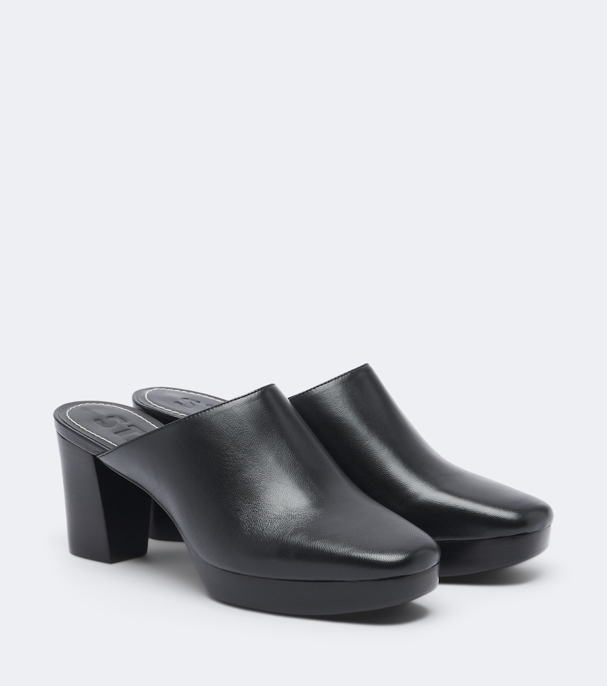 Mules Monica in pelle