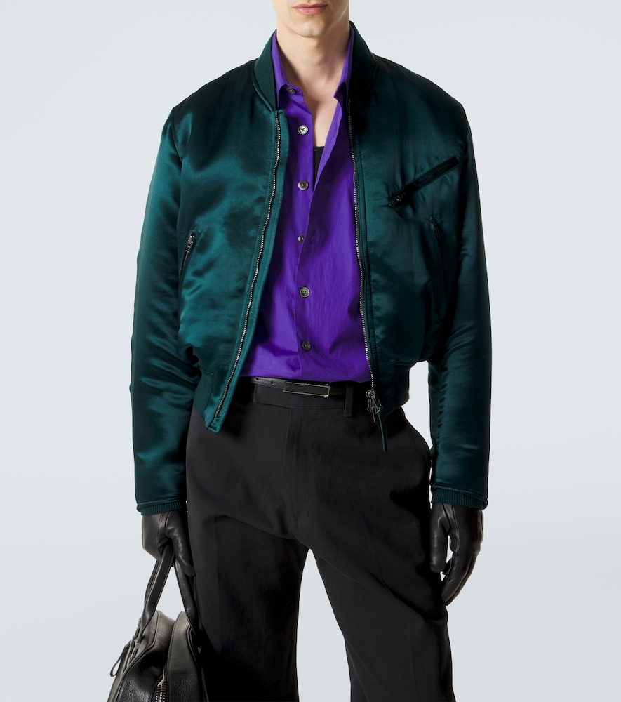Satin Bomber Jacket