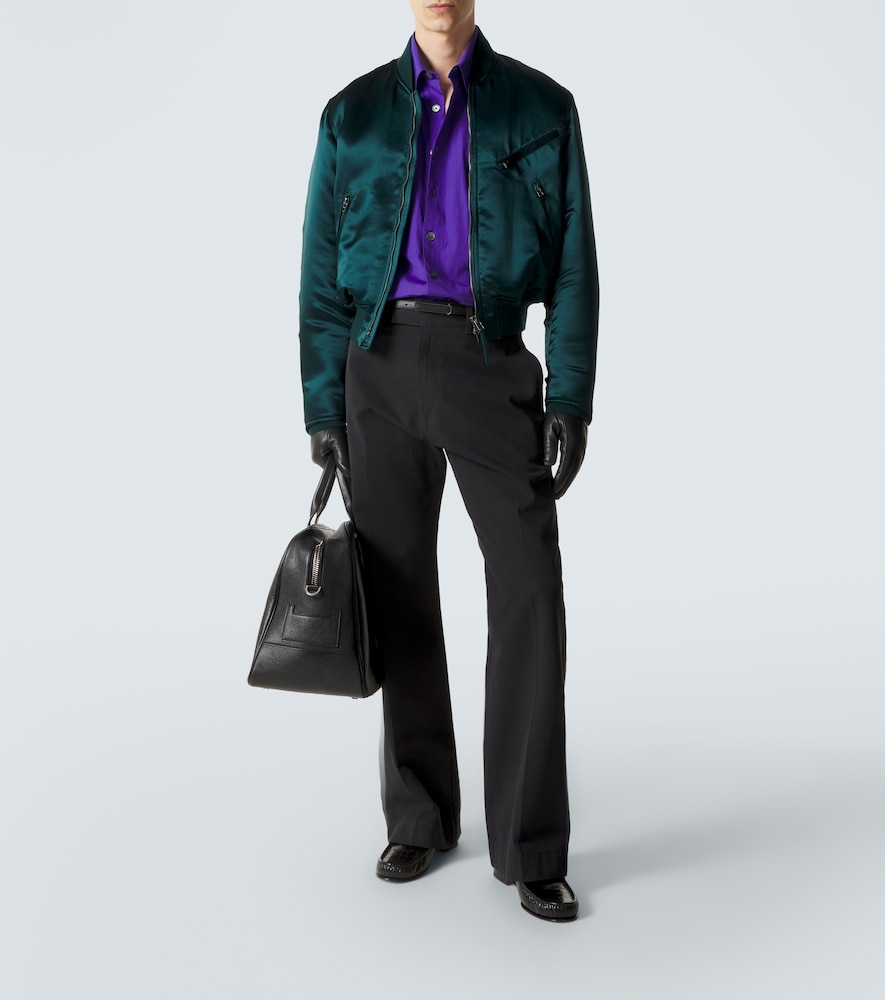 Satin Bomber Jacket