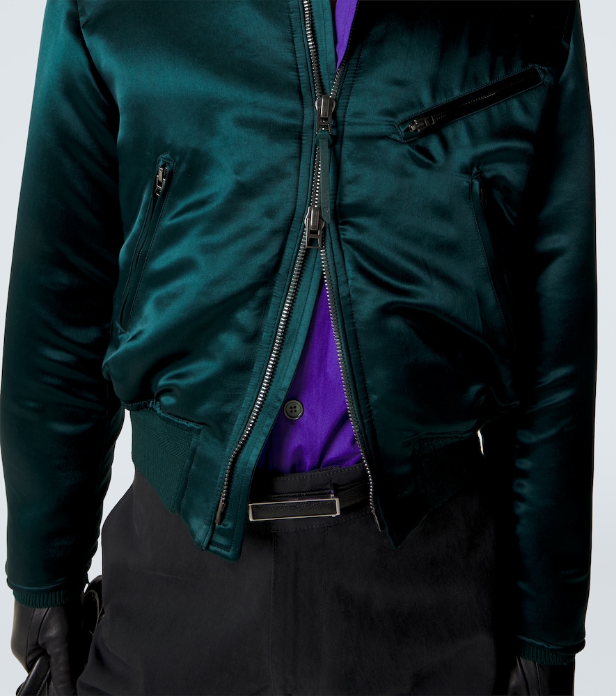 Satin Bomber Jacket