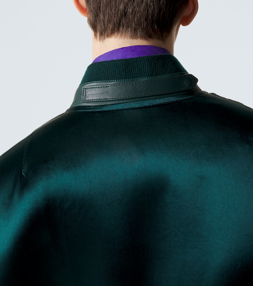 Satin Bomber Jacket