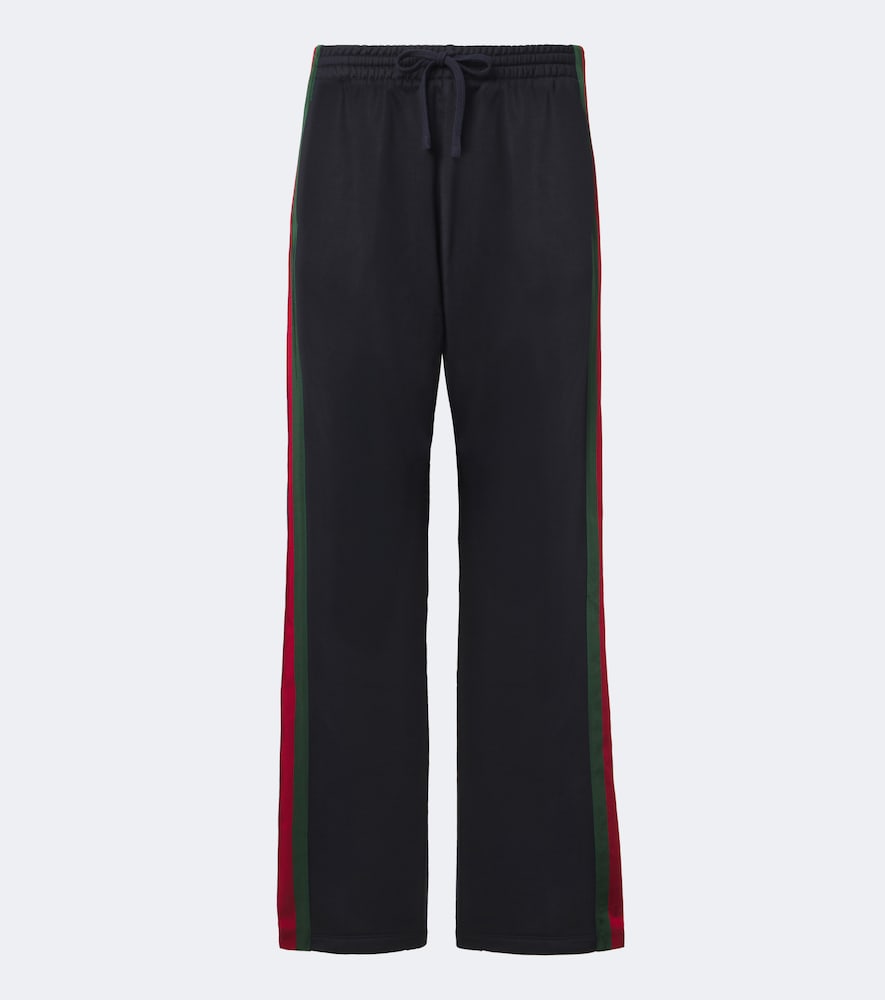 Gucci Pantalon Web Stripe en soie et coton 1900 €
