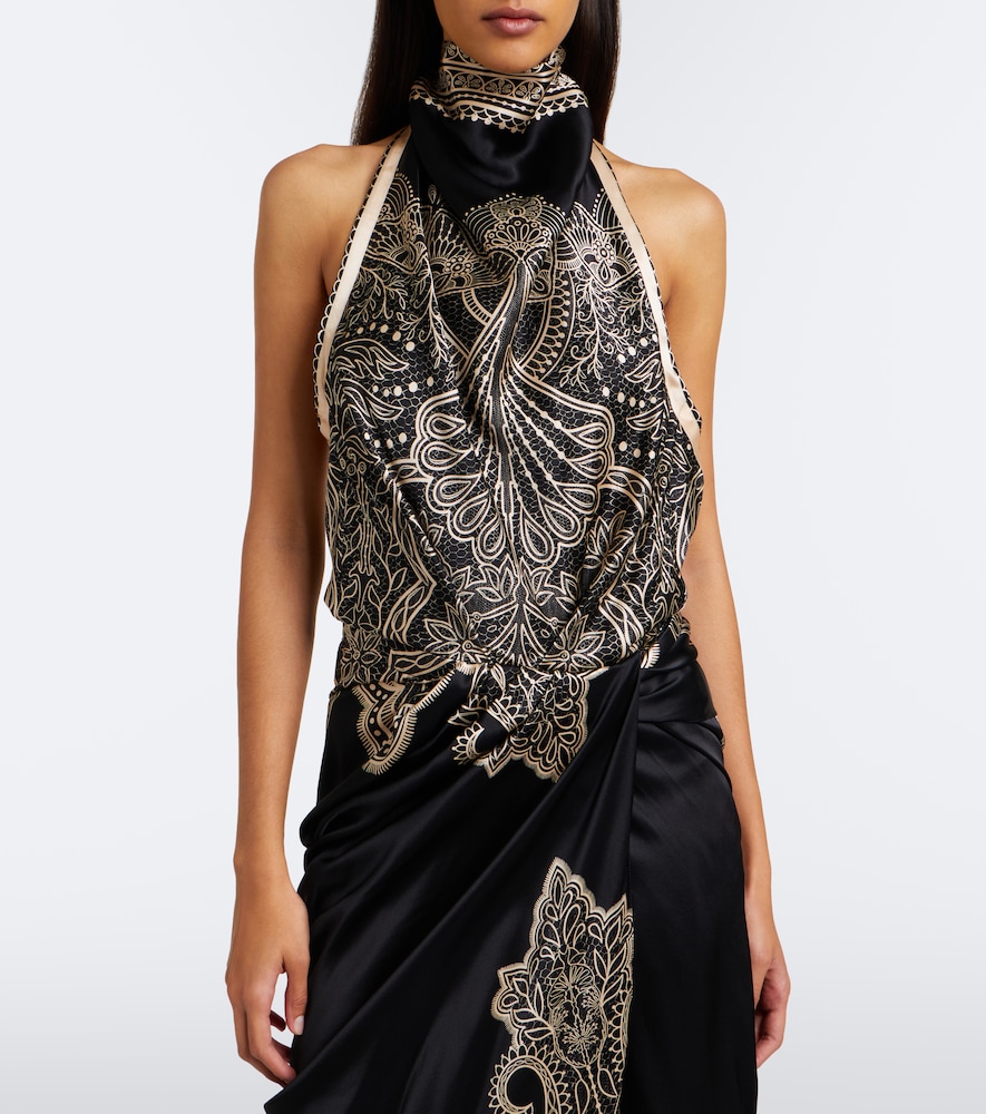 Printed Halterneck Top