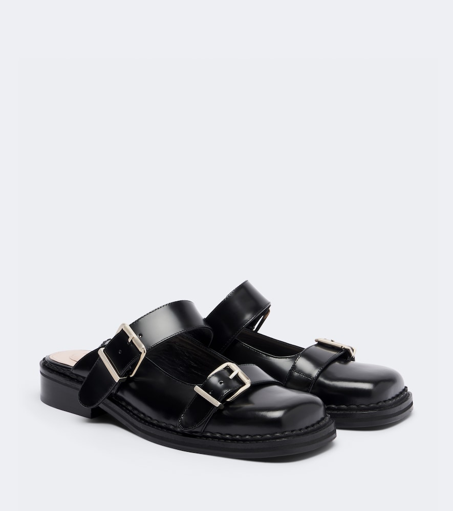 Mules aus Leder