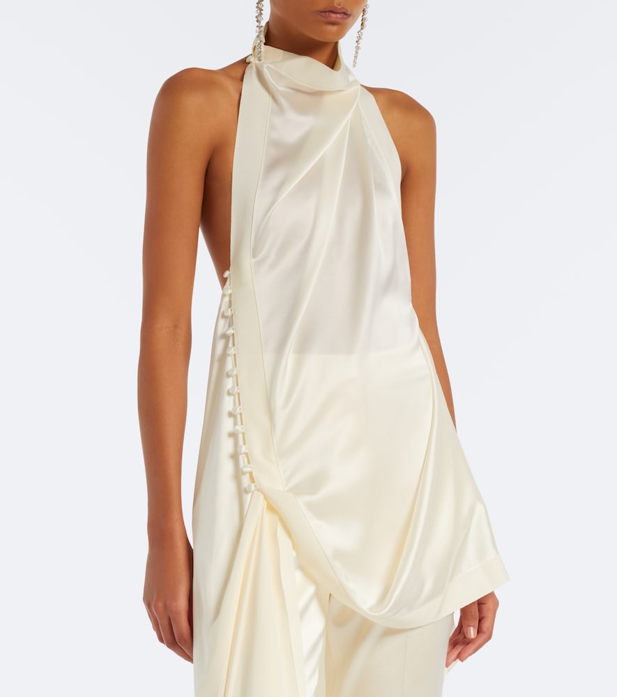 Bridal Maude Silk Crêpe Back Top