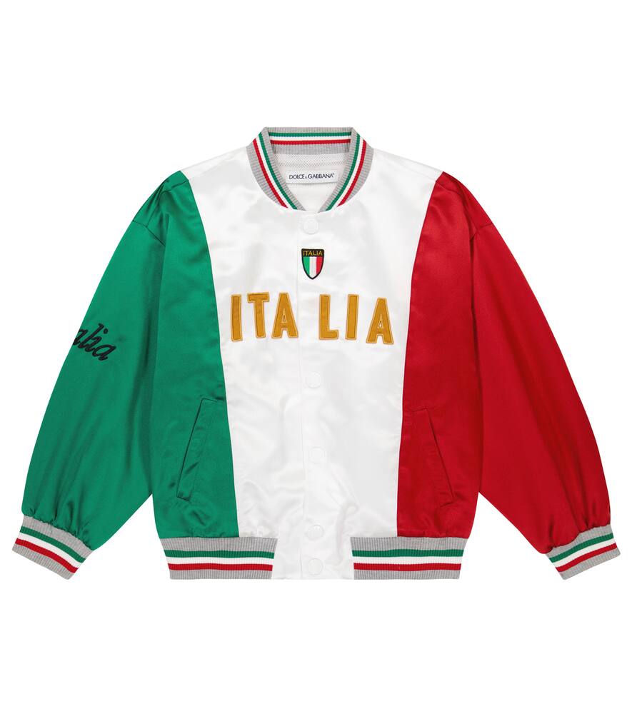 Dolce & Gabbana Kids Satin bomber jacket