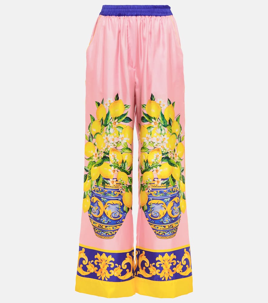 Dolce & Gabbana Printed high-rise palazzo pants